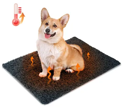 Image de Couverture chauffante chien chat - 70 x 70 cm - Autochauffante - Antidérapante - Amovible