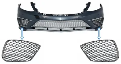 Zdjęcie produktu dla Kratka boczna chromowana zderzaka przedniego do MERCEDES S-Class W222 2013-2017 S65 Look.