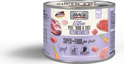 Produktbild von MAC's CAT - Kitten 6x200g  |  Pute, Rind & Ente