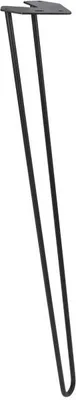 Immagine prodotto di Gamba del tavolo industriale in acciaio nero 720 mm - Per pezzo
