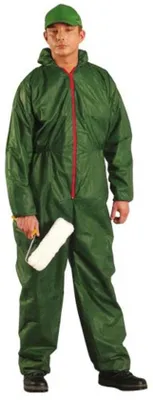 Produktbild von Famanu Maleroverall Grün Größe XXL - Vollständiger Anzug mit Kapuze - Atmungsaktiv und schützend
