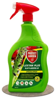 Produktbild von PROTECT GARDEN Lizetan Plus Blattlausfrei AF Spezialspray gegen Blattläuse an Rosen, Zierpflanzen, Obst und Gemüse, 1 Liter