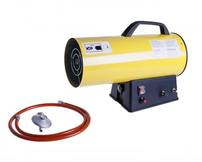 Produktbild von Gas-Gebläse-Raumheizung 15kW tragbar Propan-Butan ZSG 151 mit Druckregler und Schlauch