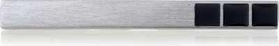 Produktbild von Herren Edelstahl 316L Krawattennadel / Krawattenklammer / Tie Clip schwarz Emailliert - STT009