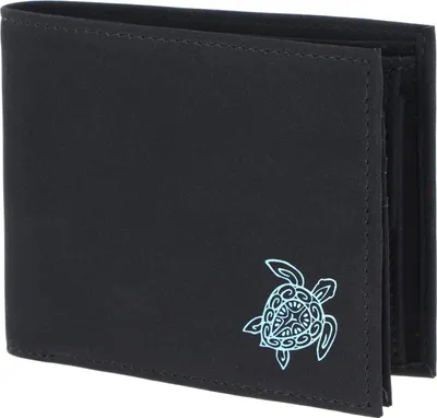 Produktbild von oxmox Geldbörse New Cryptan RFID Protect Querscheinbörse Turtle 2.0 Print Cyan Black schwarz
