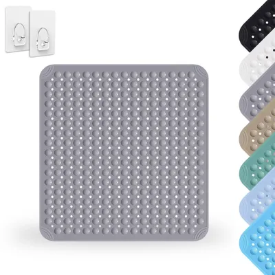 Image de Omgoods - Tapis de douche antidérapants, 80 x 80 cm, avec ventouses