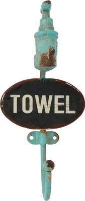 Produktbild von Sass & Belle Einzelhaken "Towel - Handtuch" aus schwerem Metall