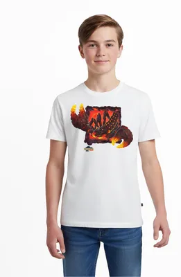 Produktbild von Spreadshirt Schleich Eldrador Lavaskorpion Teenager Premium T-Shirt, 158/164 (12 Jahre), Weiß