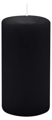 Produktbild von Stumpenkerzen 100 x  Ø 60 mm, Schwarz, 12 Stück