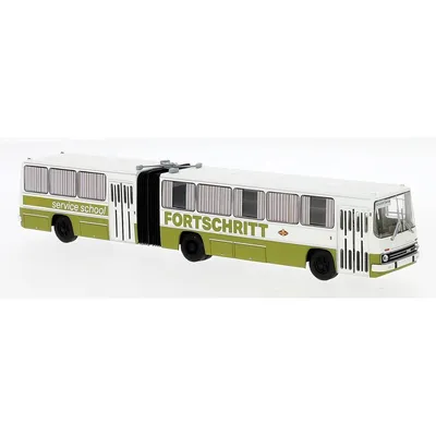 Produktbild von Brekina Gelenkbus Ikarus 280 Fortschritt (weiß/oliv) 59757