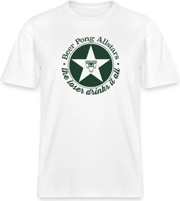 Produktbild von Spreadshirt Beer Pong Allstars Party Enthusiast Design Stanley/Stella Uni Bio T-Shirt, XXL, Weiß