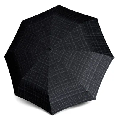 Image de Knirps parapluie de poche parapluie T.200 Medium Duomatic Men's Prints Check noir multicolore