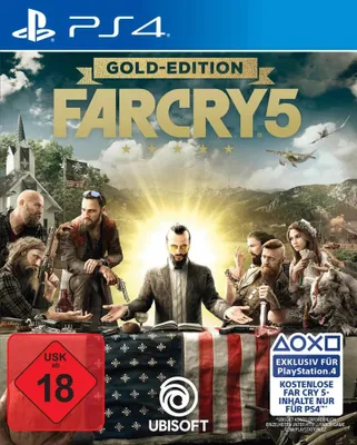 Zdjęcie produktu dla Ubisoft Far Cry 5, PlayStation 4, Tryb multiplayer, od 17 lat, Nośnik fizyczny