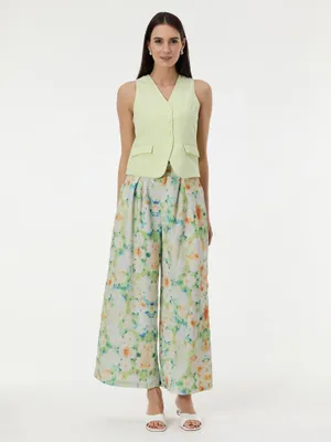 Produktbild von Orsay Hellgrüne gemusterte Damenhose 42