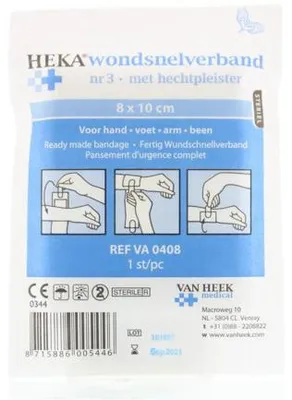 Productafbeelding van Heka Snelverband nr.3 8 cm x 10 cm steriel (1 stuk)