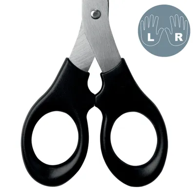 Produktbild von Leitz 54230095, Erwachsener, Gerader Schnitt, Einzelbild, Schwarz, Edelstahl, Edelstahl, Büroscheren