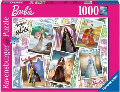 Produktbild von 1000-teiliges Puzzle - Barbie auf der ganzen Welt