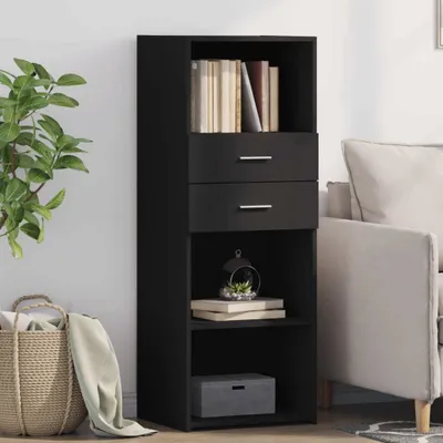 Obrázek produktu pro vidaXL Highboard Black 45x42,5x124 cm Materiál na bázi dřeva