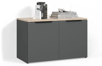 Image de Sideboard Livinity Piave Anthracite avec 2 portes, Model 58957