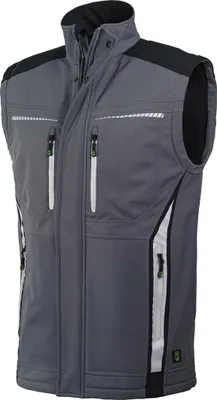 Produktbild von Leibwächter Softshell-Bodywarmer FLEXB Gr. 5XL grau/schwarz