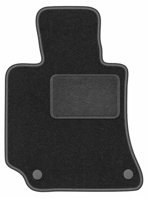 Produktbild von Fahrermatte Velours für Mercedes E W212 2009-2016 (Limousine/Kombi/Coupé) – 1-tlg, Graphit, passgenau – Wielganizator LUX