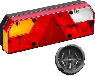 Produktbild von Bremslicht hinten links Auflieger, Schmitz Auflieger, mit Stecker, 0906584, 20223909