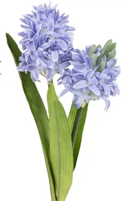 Produktbild von künstliche Hyazinthe mit Blättern lila H. 31cm Formano Kunstblumen F25