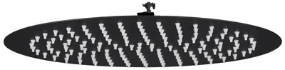 Produktbild von Regendusche, Edelstahl, verstellbarer Winkel, schwarz, 10 Zoll