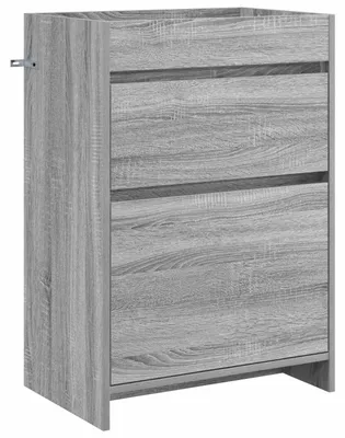 Immagine prodotto di vidaXL Mobile da bagno grigio Sonoma 56 x 37,5 x 81 cm in materiale derivato dal legno