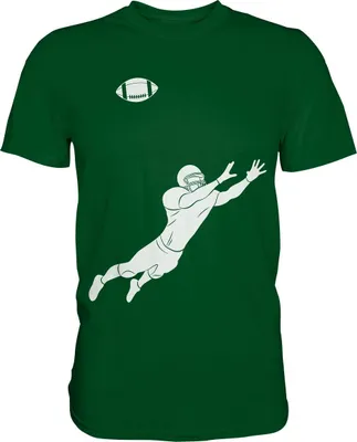 Produktbild von American Football T-Shirt – Bottle Green / S