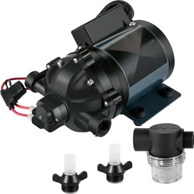 Immagine prodotto di "Pompa Lavatrice 12V Dc 7 Gpm 60 Psi - Pompa Acqua Autosuccessiva 3M - Con Valvola Epdm - Sifone Universale Per Acqua Salata E Filo Interno - Rv, Marine Deck, Yacht"