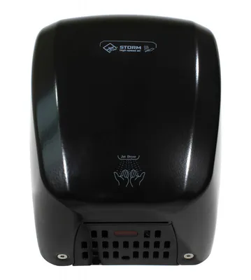 Image de Jet Dryer sèche-mains - Storm sèche-mains à air chaud, métal noir 8596220012357