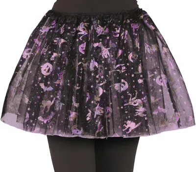 Immagine prodotto di Strega Tutu Halloween Idea Costume Festa Ragnatela Design Magico Travestimento Notte Nero Gonna Spettrale Look Misterioso Festa Accessorio 30 cm