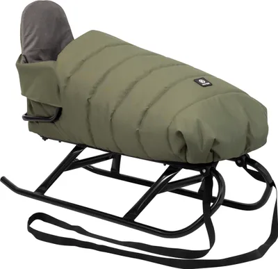Produktbild von Kunert FLO Schlitten für Kinder Schlitten mit Lehne I Babyschlitten Kinderschlitten I Rückenlehne Schlitten Baby Schlitte + Schlafsack