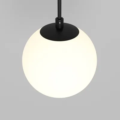 Zdjęcie produktu dla Lampa wisząca LED, metal, czarny, matowy biały