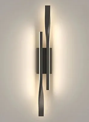 Produktbild von LED Wandleuchte Innen, Einfache Linien Moderne LED Wandbeleuchtung, Warmes gelbes Licht 3000K, für Schlafzimmer, Arbeitszimmer, Schlafzimmer
