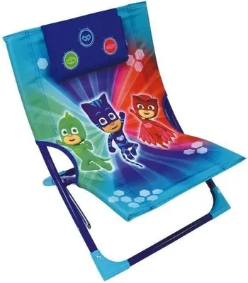 Produktbild von Strandstuhl für Kinder Pyjamasques, 39 x 46 x 43 cm, Polyester und Stahl, Geeignet ab 3 Jahren, Jungen und Mädchen