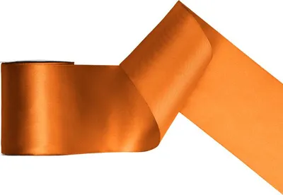 Image de Ruban de satin, rouille, 100mm/25m