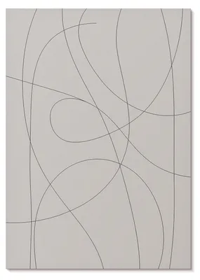 Produktbild von POSTER - 29x42 cm (A3) - 3 Steps - Kreative Linien auf neutralem Hintergrund ohne Chaos - Wandbild für Wohnzimmer Schlafzimmer & Flur, Modernes Poster Wanddeko, Ungerahmt