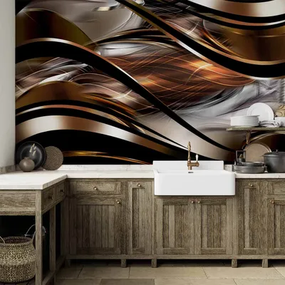Produktbild von Vlies Fototapete - Amber storm 250x175 cm Abstrakt a-A-0088-a-b