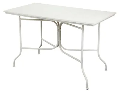 Immagine prodotto di Tavolo Rettangolare 120x65xh76 cm in Ferro Bianco