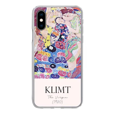 Produktbild von MuchoWow® Handyhülle Schutzhülle Hülle für iPhone X Malerei - Jugendstil - Gustav Klimt Silikon Softcase Handy Hülle - Handyhülle