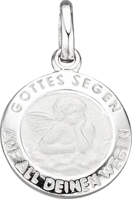 Produktbild von JOBO Kinder Anhänger Engel Schutzengel 925 Sterling Silber mattiert Kinderanhänger