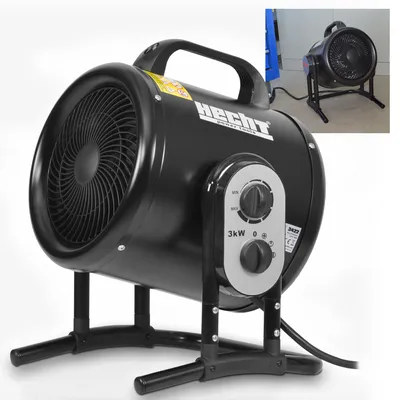 Produktbild von HECHT 3422 Heizlüfter 2in1 Ventilator | 3000 W | bis 40 m² | Isolierter Tragegriff | Thermostat