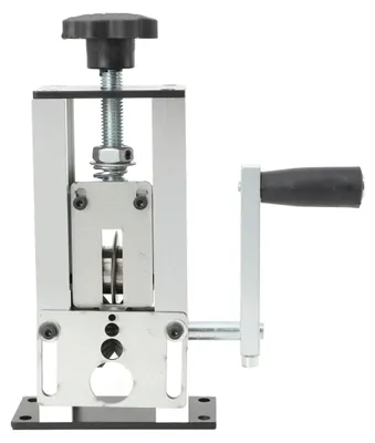 Immagine prodotto di Spelacavi portatile - Dispositivo manuale per spelare cavi - Adatto per cavi da 1 a 25 mm - Con manovella - Compatibile con trapani elettrici