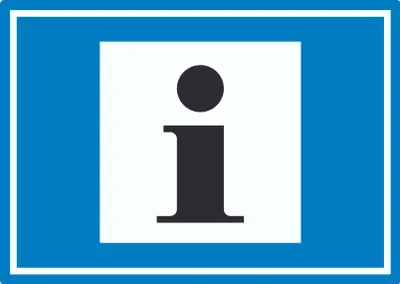Produktbild von Information Symbol Aufkleber A3 (297x420mm)