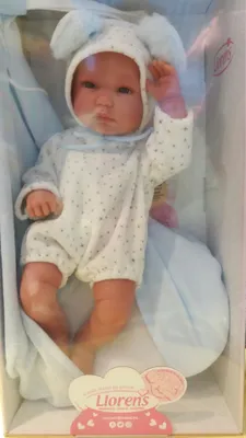 Produktbild von Babypuppe mit Schaukelzelt blau 35cm