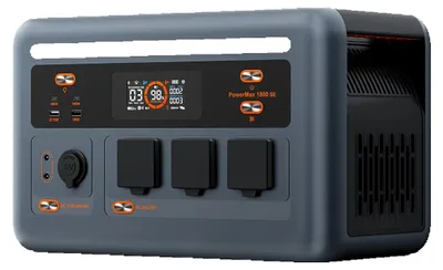 Obrázek produktu pro PowerMax 1800SE – Přenosná elektrárna – 1024 Wh baterie LiFePO4 – 1800 W trvalý výkon – 3600 W špičkový výkon – 10 konektorů pro venkovní použití