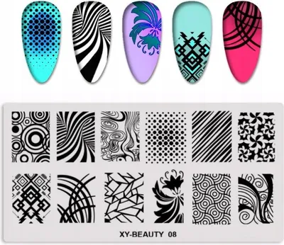 Produktbild von XY-BEAUTY Nagelstempelplatte - 08