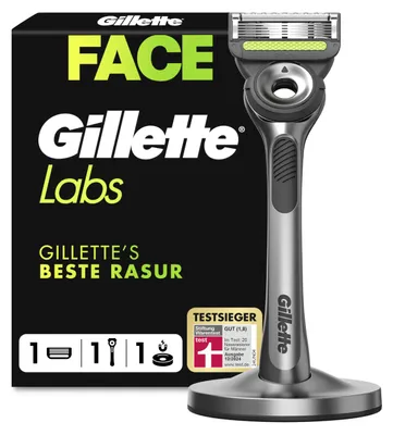 Produktbild von Gillette Labs Rasierer Herren, Nassrasierer, Metall, Grau